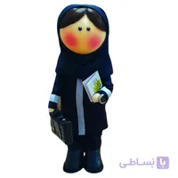 عروسک روسی طرح خانم معلم مدرسه کد dg123 ارتفاع ۳۰ سانتی متر