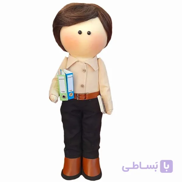 عروسک روسی طرح حسابدار آقا کد d0211 ارتفاع ۳۰ سانتیمتر