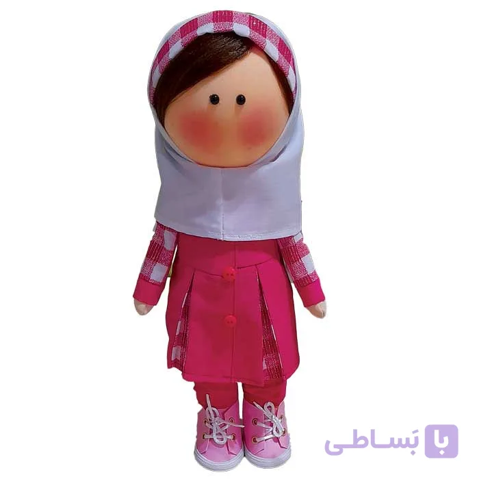 عروسک مدل روسی طرح دختر دانش آموز کد dg-99 ارتفاع ۳۰ سانتی متر