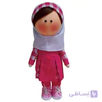 عروسک مدل روسی طرح دختر دانش آموز کد dg-99 ارتفاع ۳۰ سانتی متر