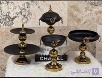 سرویس پذیرایی گلدار فلزی