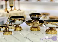سرویس پذیرایی لیلیوم فلزی دو رنگ