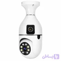 دوربین مدار بسته لامپی چرخشی دو لنز مدل V380 کیفیت 4 مگاپیکسل