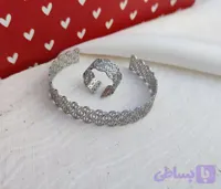 ست انگشتر و دستبند حصیری دخترونه