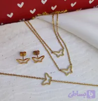 نیم ست پروانه همراه دستبند