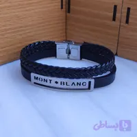 دستبند چرمی دو دور مونتبلانک
