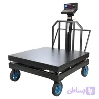 باسکول محک 2 تن 13000 پلاس چاپگردار چرخدار سینی 120×120