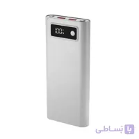کیس پاوربانک 8 باتری 18650 فست شارژ 20000mAh سفید