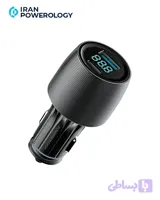 شارژر فندکی 83 وات پاورولوژی Powerology Velox 83W Dual-Port Car Charger PCCSR020CBK + کابل USB C