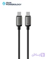 کابل 100 سانتی متر USB C به USB C پاورولوژی Powerology Zinco Series USB-C to USB-C PWDC240DGY