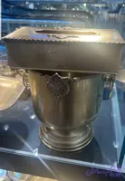سطل و جای دستمال کاغذی هندی تمام برنج مدل شاه عباسی برند ریور