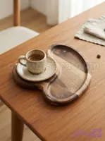 سینی سرو چوبی ۱۹ سانتی‌متری کد 395