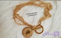دستبند با اویز سکه استیل کد 1303