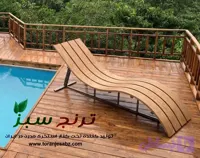 تخت کنار استخری مدل هلال
