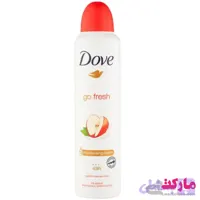 اسپری دئودورانت داو زنانه مدل Go Fresh رایحه سیب حجم 250 میل