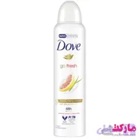 اسپری دئودورانت داو زنانه مدل Go Fresh رایحه گریپ فروت حجم 250 میل