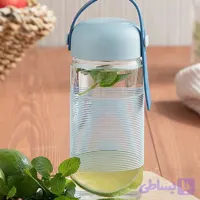 قمقمه شیشه ای مادام کوکو حجم 390 میلی لیتر