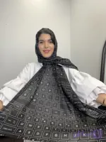 شال مشکی طرح کیبورد