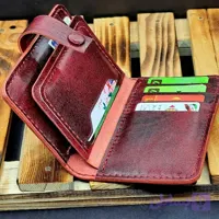 کیف جا کارتی چرم طبیعی مدل j108