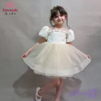 پیراهن دخترانه ژاکارد مجلسی