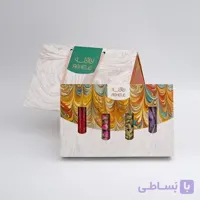 پک زعفران کادویی سوپر نگین 2 گرمی به همراه گل محمدی، هل و گلبرگ (کد 318)