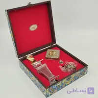 پک زعفران کادویی سوپرنگین 5 گرمی به همراه هل، هاون و قوری (کد 315)