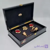 پک زعفران کادویی سوپرنگین 6 گرمی به همراه هل، هاون و قوری (کد 317)