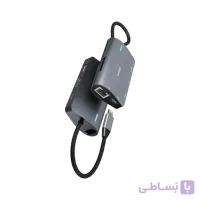 هاب پرودو مدل Porodo 7-IN-1 Multi Port USB-C Hub PDRDS71GY