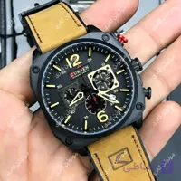 ساعت مچی مردانه کارن 8314 قهوه ای (کورن CURREN) سه موتور فعال