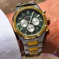 ساعت مچی مردانه کارن 8339 طلایی (کورن CURREN) سه موتور فعال