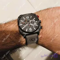 ساعت مچی مردانه کارن 8398 خاکستری-آبی (کورن CURREN) سه موتور فعال