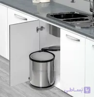 سطل زباله استیل ملونی مدل 9130