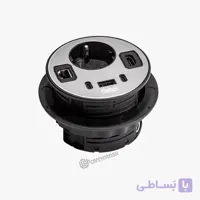 پریز توکار گرد ملونی 10096