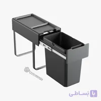 سطل زباله تک مخزنه ریلی آرامبند ملونی مدل 9204