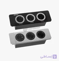 پریز توکار ملونی با درپوش مگنتی مدل 10082