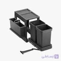 سطل زباله دو مخزنه لولایی ملونی 9246