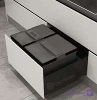 سطل زباله دو قلو Easy Fit ملونی مدل 9036