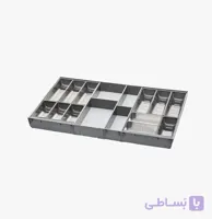 جا قاشقی و چنگال کشویی استیل ملونی مدل 9016