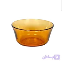 پیاله دورالکس فرانسه رنگ عسلی قطر 10 وکیوم و آکبند