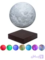 چراغ خواب ماه معلق مدل مولتی کالر یا rgb