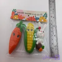 مگنت یخچالی مجموعه 3 ععدی(هویج -ذرت-خرگوش نماد سال )