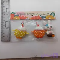 مگنت یخچالی مجموعه 3 عددی (مرغ تپلی - خرگوش نماد سال)