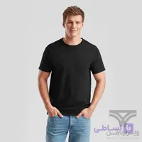 پک 2 تایی تیشرت مردانه اورجینال وارداتی Fruit of the Loom یقه گرد مشکی Crew Neck