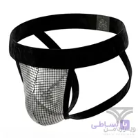 شورت مردانه فانتزی جاک استرپ Jockstrap اورجینال وارداتی برند Tommy dooyao بکلس دیسکویی سیلور