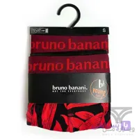 پک 2 تایی شورت مردانه باکسر بریف Bruno Banani آلمان اورجینال وارداتی طرح برگ قرمز زرشکی