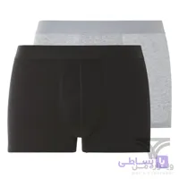 پک 2 تایی شورت مردانه پادار اورجینال لیورجی Livergy آلمان وارداتی طوسی مشکی