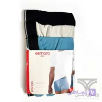 پک 3 تایی شورت مردانه پادار اورجینال Esmara Men (Livergy) آلمان وارداتی مشکی طوسی آبی