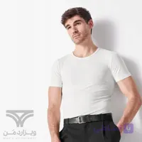 زیرپوش نیم آستین | تیشرت مردانه جاذب رطوبت یقه گرد سفید اورجینال وارداتی برند اسمارا من (Livergy) Esmara Men آلمان