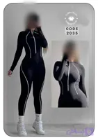 سرهمی ورزشی زنانه مشکی کد 2035