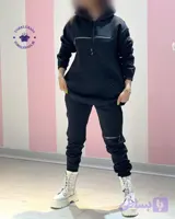 هودی شلوار زیپی کرکی زنانه